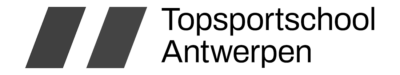 Topsportschool Antwerpen logo grayscale