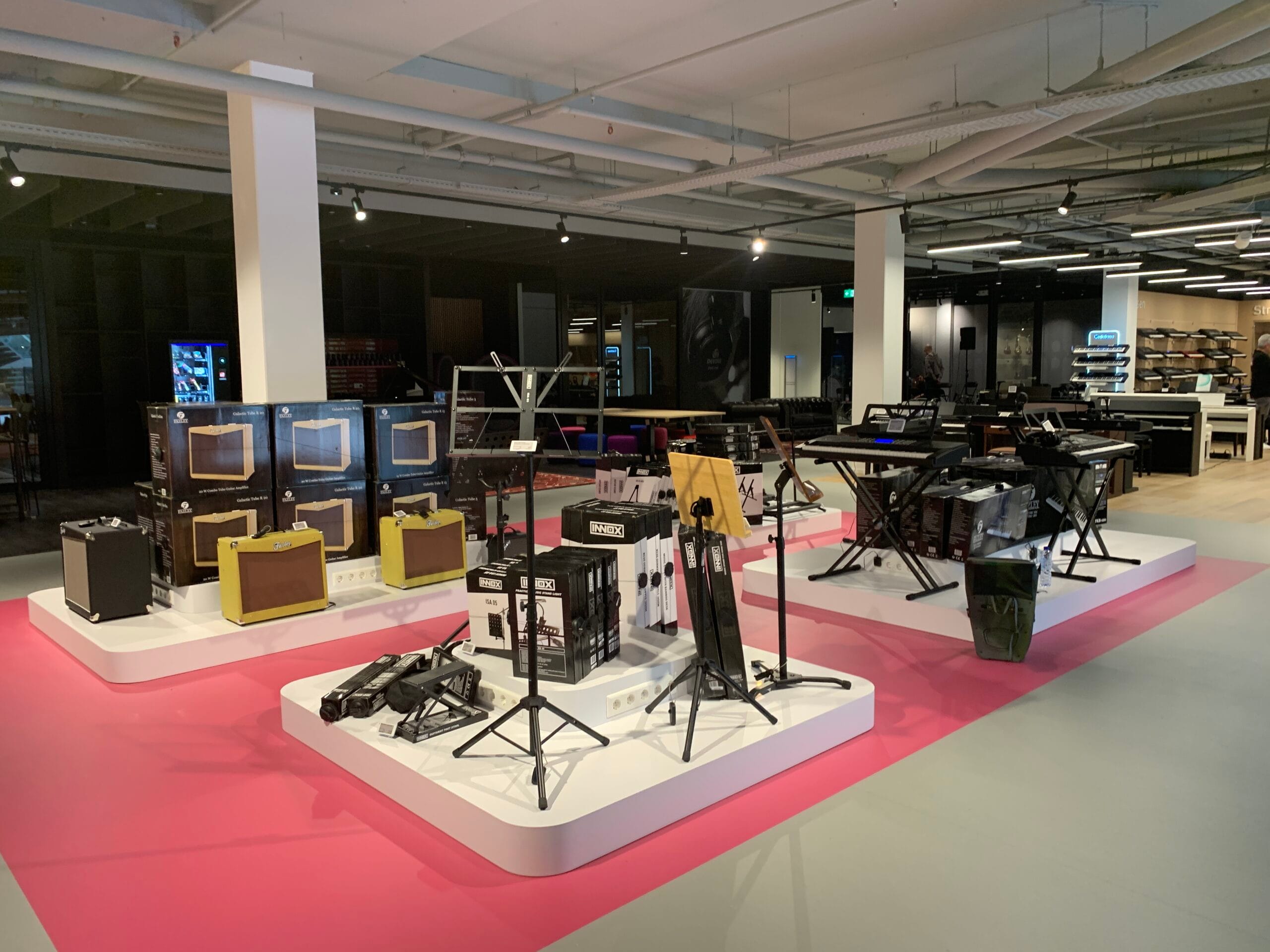 Bax Music Amsterdam Lixero winkelverlichting