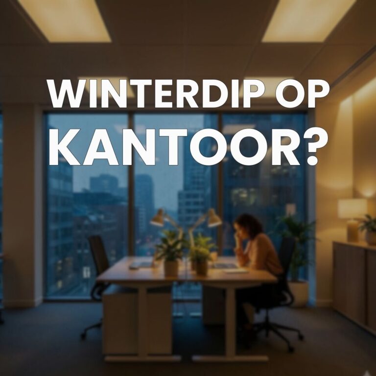 Winterdip op kantoor